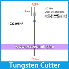 1022198HP-Cross Cut Standard Dental Laboratory Tungsten Carbide Cutter 2.35mm Shank