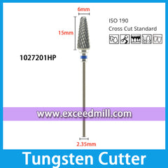 1027201HP-Cross Cut Standard Dental Laboratory Tungsten Carbide Cutter 2.35mm Shank