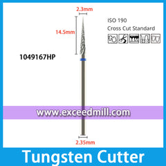 1049167HP-Cross Cut Standard Dental Laboratory Tungsten Carbide Cutter 2.35mm Shank