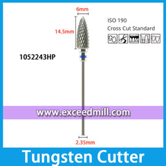 1052243HP-Cross Cut Standard Dental Laboratory Tungsten Carbide Cutter 2.35mm Shank