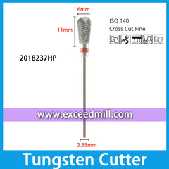 2018237HP-Cross Cut Fine Dental Laboratory Tungsten Carbide Cutter 2.35mm Shank