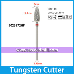 2023272HP-Cross Cut Fine Dental Laboratory Tungsten Carbide Cutter 2.35mm Shank