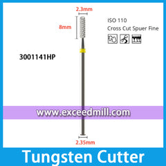 3001141HP-Cross Cut Super Fine Dental Laboratory Tungsten Carbide Cutter 2.35mm Shank