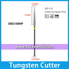 3003180HP-Cross Cut Super Fine Dental Laboratory Tungsten Carbide Cutter 2.35mm Shank