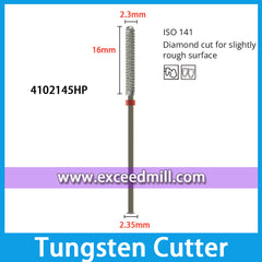 4102145HP-Diamond Cut for Slightly Rough Surface Dental Laboratory Tungsten Carbide Cutter 2.35mm Shank