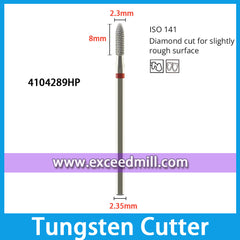 4104289HP-Diamond Cut for Slightly Rough Surface Dental Laboratory Tungsten Carbide Cutter 2.35mm Shank