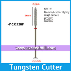 4105292HP-Diamond Cut for Slightly Rough Surface Dental Laboratory Tungsten Carbide Cutter 2.35mm Shank