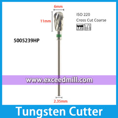 5005239HP-Cross Cut Coarse Dental Laboratory Tungsten Carbide Cutter 2.35mm Shank