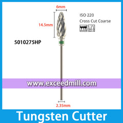 5010275HP-Cross Cut Coarse Dental Laboratory Tungsten Carbide Cutter 2.35mm Shank