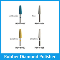 Dental Rubber Diamond Polisher for High-gloss Polishing Zirconia Porcelain-RDP5069, RDP5064, RDP5062, RDP5066