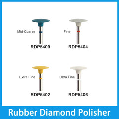 Dental Rubber Diamond Polisher for High-gloss Polishing Zirconia Porcelain-RDP5409, RDP5404, RDP5402, RDP5406