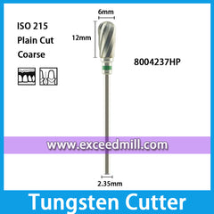 8004237HP-Plain Cut Coarse Dental Laboratory Tungsten Carbide Cutter 2.35mm Shank