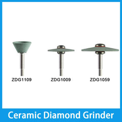 Dental Ceramic Diamond Grinder No Water Cooling Needed for Triming Zirconia, Glass Ceramic, Porcelain-ZDG1109, ZDG1009, ZDG1059