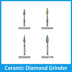 Dental Ceramic Diamond Grinder No Water Cooling Needed for Triming Zirconia, Glass Ceramic, Porcelain-ZDG5049, ZDG5044, ZDG5199, ZDG5029, ZDG5179