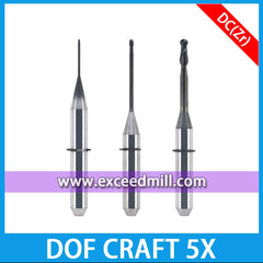 DOF CRAFT 5X CAD/CAM Tools with Diamond Coat Special for Milling Zirconia Disc