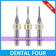 Dental Four DF400/DF600 6mm Shank Tools Special for Milling Titanium, Cocr