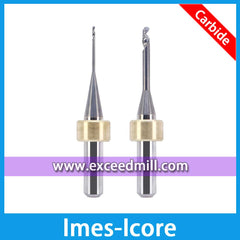 Imes-Icore 6mm Shank Single Flute Carbide Tools for Milling PMMA, PEEK T11/T13, T12/T14