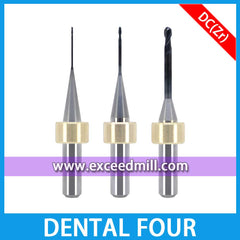 Dental Four DF400/DF600 6mm Shank Tools with Diamond Coat Special for Milling Zirconia Disc