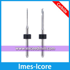 Imes-Icore 3mm Shank Tools Single Flute T11, T12 for Milling PMMA, PEEK, Wax