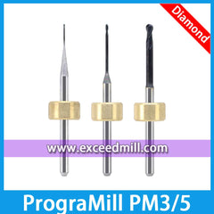 PrograMill PM3/5 Tools with Diamond Coat Special for Milling Zirconia Disc