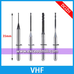 VHF CAD/CAM Tools 35mm Length with Diamond Coat Special for Milling Zirconia Disc