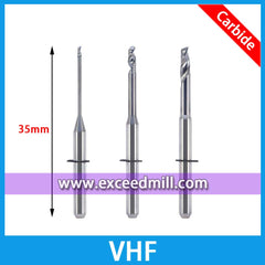 VHF 4axis Carbide Single Flute Tools for Milling PMMA, PEEK