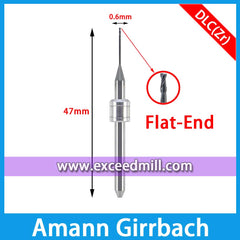 Flat-end Amann Girrbach CAD/CAM Tools Special for Milling Zirconia Implant