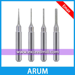 Outils CAD/CAM ARUM avec tige de 6mm de diamètre pour disilicate de lithium, vitro-céramique