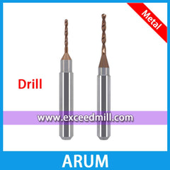 ARUM CAD/CAM 6mm Shank Drilling Tools for Machining Titanium, COCR