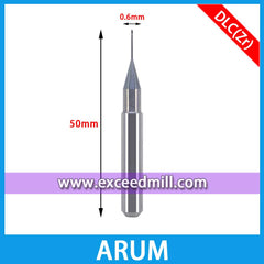 ARUM CAD/CAM 6mm Shank Tools with DLC Coat for Machining Zirconia Disc