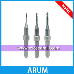 ARUM CAD/CAM Tools 4mm Shank Special for Milling Metal like Titanium, CoCr, etc.