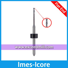 Imes-Icore 3mm Shank Tools Flat-end for Milling Zirconia Implant Abutment