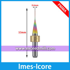 Imes-IcoreFräser 6mm Schaft Spezial für PMMA, PEEK um Ankleben zu vermeiden