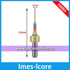 Imes-IcoreFräser 6mm Schaft Spezial für PMMA, PEEK um Ankleben zu vermeiden