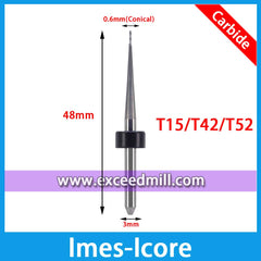 Многоцелевой фрезы Imes-Icore 3mm диаметр хвостовика для фрезерования циркония, воска, PMMA и т. Д.