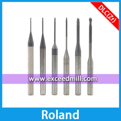 Roland CAD/CAM Milling Bur with DLC Coat for Zirconia Block