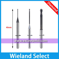 Wieland Select CAD/CAM Tools with Diamond Coat Special for Milling Zirconia Disc